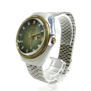 SEIKO 腕時計 ウォッチ カットガラス クオーツ アナログ デイデイト 3863-7020 シルバーカラー SM0