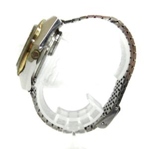 SEIKO 腕時計 ウォッチ カットガラス クオーツ アナログ デイデイト 3863-7020 シルバーカラー SM0