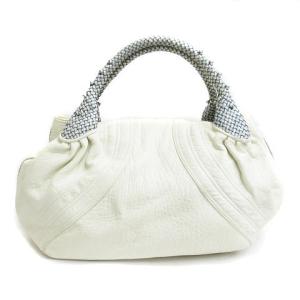 FENDI ミニスパイバッグ ハンドバッグ トート レザー ホワイト