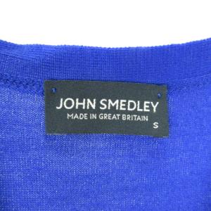JOHN SMEDLEY ベスト ニット ウール ブルー S 230427E SM0