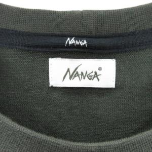 NANGA ロゴ プリント Tシャツ 半袖 カーキ S 230501E