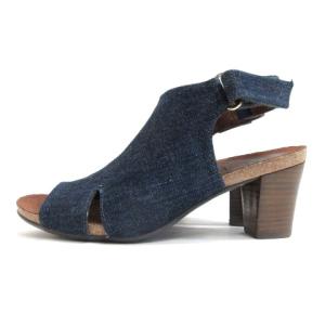 REGAL デニム サンダル バックストラップ 22.5cm インディゴ 230509E