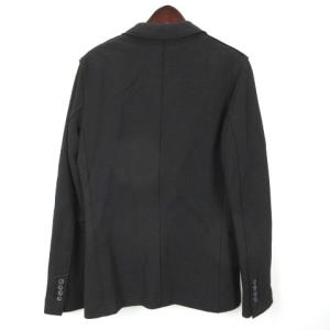 LANVIN ジップポケット ジャケット ストレッチ 44 ブラック 230511E