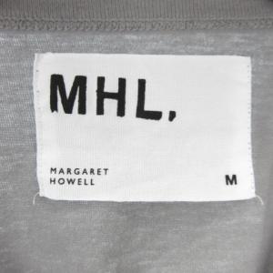 MHL. Tシャツ カットソー 半袖 ロゴ プリント グレー M 230511E