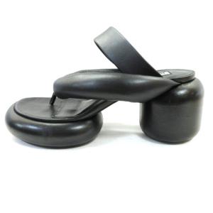 JIL SANDER 22年製 バブル プラットフォーム ヒール サンダル 38 ブラック