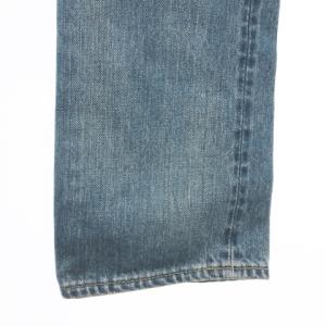 桃太郎ジーンズ MOMOTARO JEANS × ミリオンカラッツ タグ付き デニム ジーンズ パンツ USED加工 24 ブルー