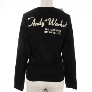 HYSTERIC GLAMOUR タグ付き Tシャツ カットソー 長袖 スカル プリント F ブラック