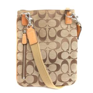 COACH シグネチャー ショルダーバッグ ポシェット ベージュ 230615E 鞄
