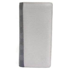 M62910 エピ ダミエ ポルトフォイブラザ 長財布 グレー ブルー