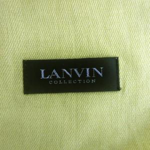 LANVIN COLLECTION ストール フリンジ グリーン 230613E