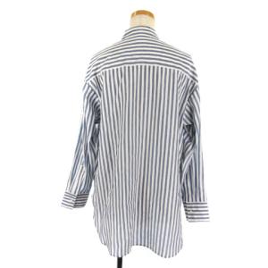 Spick&Span 23SS エアリーチュニック シャツ ストライプ 長袖 F ブルー