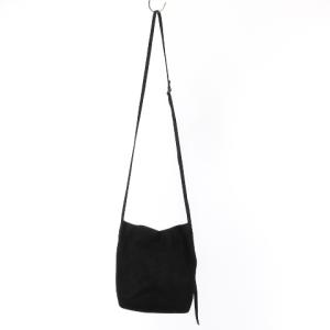 ANN DEMEULEMEESTER ショルダーバッグ サコッシュ レザー マットブラック