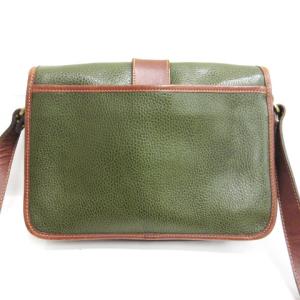 COACH オールドコーチ レザー ショルダーバッグ USA製 0026-329 カーキ系