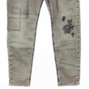 DIESEL NARROT-NE ジョグジーンズ デニム パンツ リペア加工 イージー グレー W32