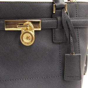 MICHAEL KORS トラベラー ミディアムジップ ハンドバッグ ショルダー 2WAY レザー ネイビー 35F7GHXT2L