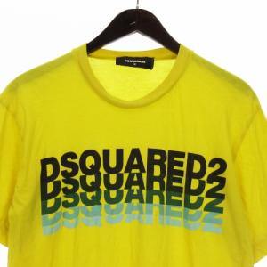 DSQUARED2 21SS ロゴレタード Tシャツ カットソー 半袖 S74GD0836 イエロー M
