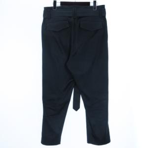 CULLNI 17AW ベルトパンツ スラックス 1 ダークグリーン 17-AW-015