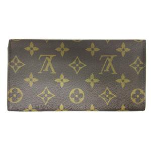 LOUIS VUITTON モノグラム ポルトフォイユ 3カルトクレディ 札入れ 長財布 M61818 ブラウン ECR