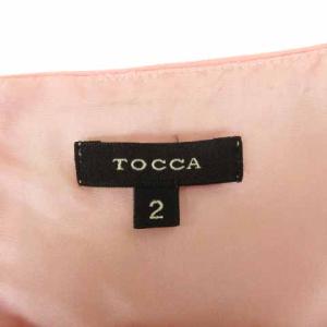 TOCCA ワンピース 半袖 花柄 刺繍 2 ピンク 230630E
