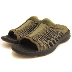 KEEN ユニーク スニーク スライド サンダル 26.5 カーキ 1027183