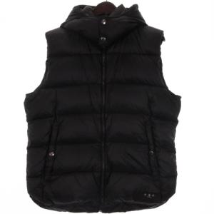 TATRAS 22AW POSEIDONE ダウンベスト フード 4 ブラック MTAT22A4842-D