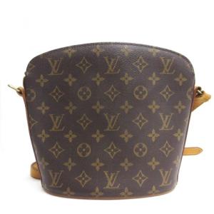 LOUIS VUITTON M51290 モノグラム ドルーオ ショルダーバッグ フランス製 ブラウン ジャンク