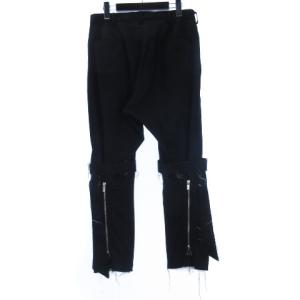 sulvam 21SS Classic bandage pants クラシックボンテージ パンツ ニーベルト カットオフ ウール M ブラック