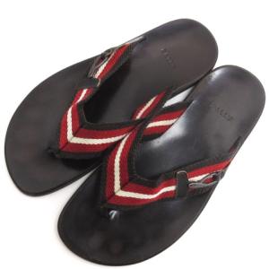 BALLY トング サンダル レザー ブラウン 28cm