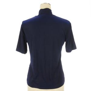 ISSEY MIYAKE ハイネック カットソー 半袖 プルオーバー ネイビー M