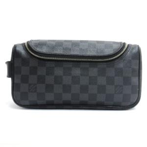 N47625トワレポーチ セカンドバッグ ダミエグラフィット グレー
