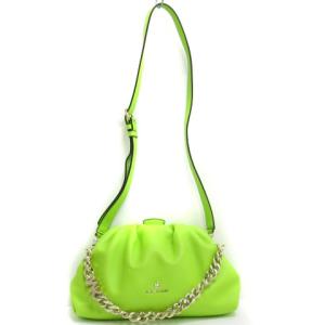 MICHAEL KORS NOLA コンバーチブル クラッチクロスボディ スモール ショルダーバッグ がま口 イエローグリーン 32S2L7NC0V220