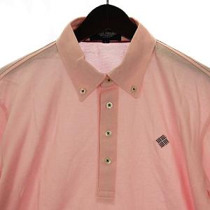 Paul Stuart SPORTS ポロシャツ 長袖 ロングスリーブ ボタンダウン コットン ピンク L GY11