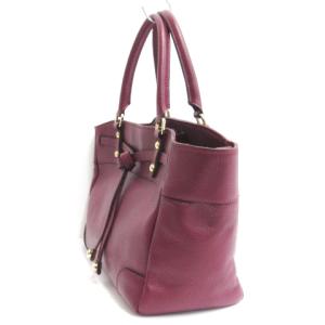 Leilian トートバッグ ハンド レザー ボルドー GY11