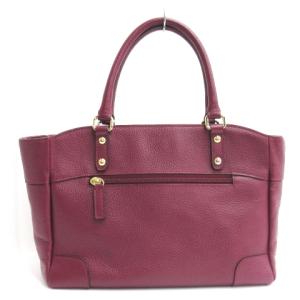 Leilian トートバッグ ハンド レザー ボルドー GY11
