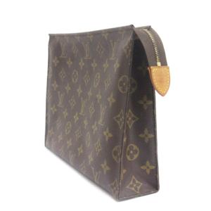 LOUIS VUITTON モノグラム ポッシュ トワレ26 セカンドバッグ M47542 フランス製 ブラウン