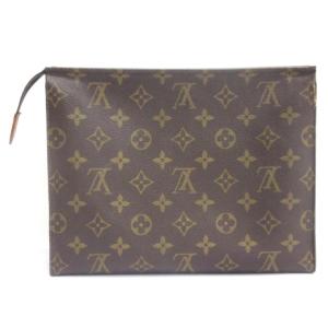 LOUIS VUITTON モノグラム ポッシュ トワレ26 セカンドバッグ M47542 フランス製 ブラウン