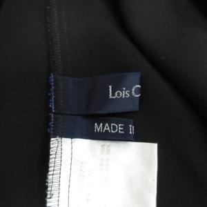 Lois CRAYON フリル ブラウス シフォン 長袖 プルオーバー ブラック M 230804E
