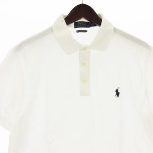 POLO RALPH LAUREN ポロシャツ 半袖 鹿の子 コットン ホワイト M