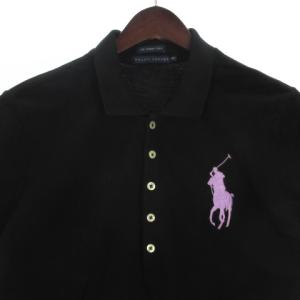 RALPH LAUREN ビックポニー ポロシャツ 半袖 鹿の子 ブラック XXL