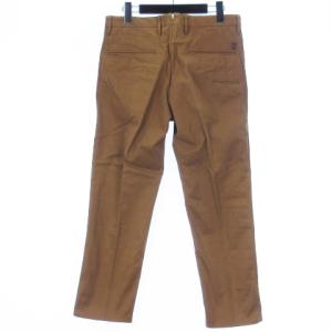 INCOTEX チノパンツ スラックス スリムフィット ボタンフライ ブラウン 31