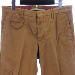 INCOTEX チノパンツ スラックス スリムフィット ボタンフライ ブラウン 31