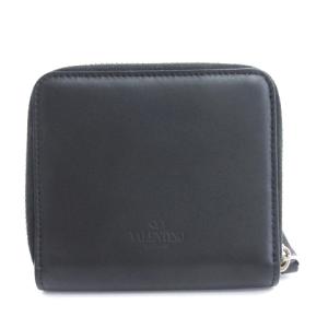 VALENTINO ロゴ 二つ折り 財布 ラウンドファスナー レザー イタリア製 VY2P0R59LVN-0NO
