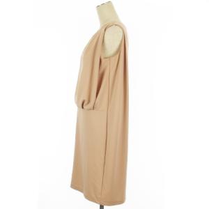 ANAYI ワンピース ひざ丈 ノースリーブ プルオーバー ピンクベージュ 38