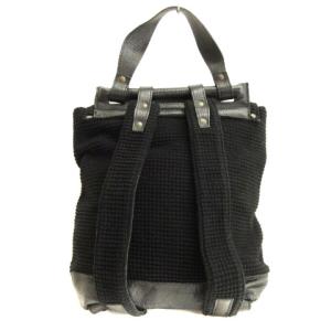 Bark ニット リュックサック デイパック ブラック 230822E