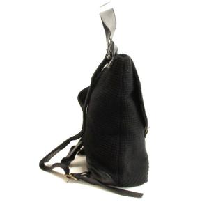 Bark ニット リュックサック デイパック ブラック 230822E