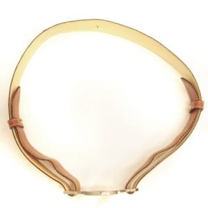 HUNTING WORLD ビットベルト レザー ロゴ ブラウン GY11