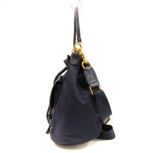 TORY BURCH ショルダーバッグ 巾着 2WAY ネイビー 230905E 鞄 GY13