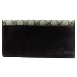 GUCCI AccessoryCollection オールドグッチ GGスプリーム 長財布 イタリア製 ブラウン系 GY13