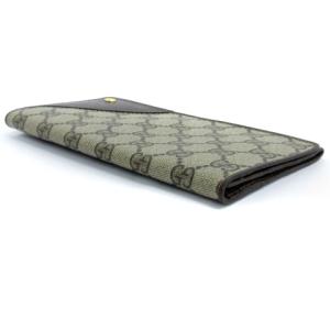GUCCI AccessoryCollection オールドグッチ GGスプリーム 長財布 イタリア製 ブラウン系 GY13