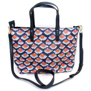 TORY BURCH ケリントン スモール スクエア ショルダーバッグ トート 2WAY マルチカラー ネイビー GY13